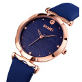 Skmei 1703 new design women watch leather quartz ladies wristwatches